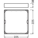 Aro p/Downlight/Foco Led Slim SQ210 Quadrado BR 079434 Ledvance - Image 2