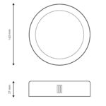 Painel Led Redondo 12W 3000K 170MM BR - Image 2