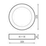 Painel Led Redondo 20W 3000K 210MM BR - Image 2