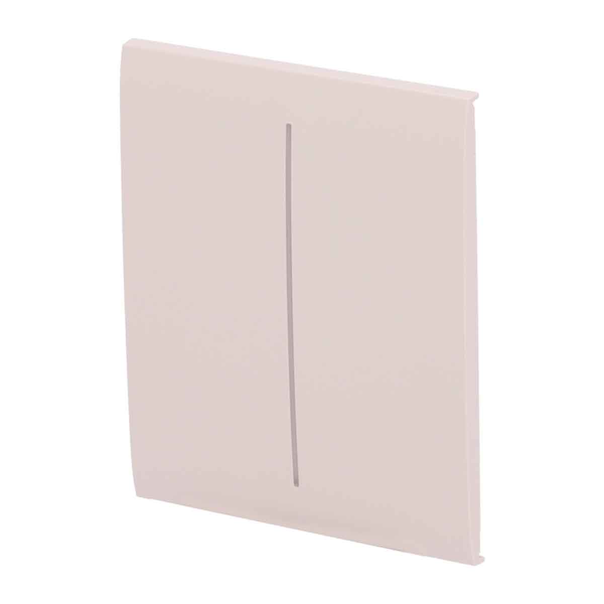 painel-central-tatil-hz-int-luz-duplo-mf-centerbutton-2g-ivory-ajax-plusdias Painel Central Tátil Horizontal p/Interruptor de Luz Duplo MF CenterButton 2G Ivory Ajax - Image 1
