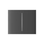Painel Central Tátil Vertical p/Interruptor de Luz Duplo CZ CenterButton 2G-V Grey Ajax