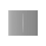 Painel Central Tátil Vertical p/Interruptor de Luz Duplo NV CenterButton 2G-V Fog Ajax